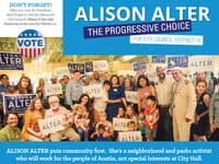 Alison Alter the PROGRESSIVE CHOICE